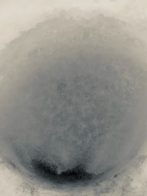 Winter Garden-IMG_9469  Frozen water in plastic pail