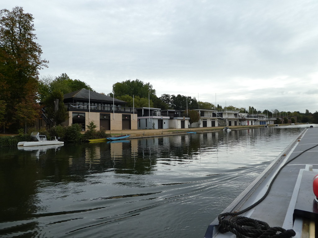 University of Oxford Rowing Club Boathouses along the Thames