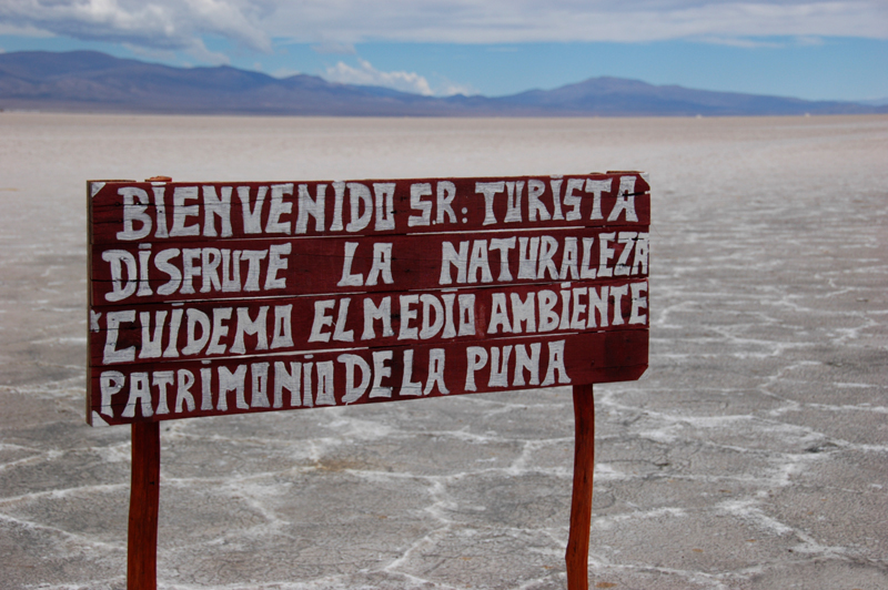 salt flats (Salinas Grandes) near Purmamarca in Argentina