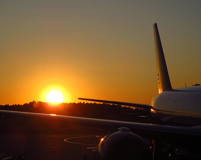 Sunset at Narita Airport