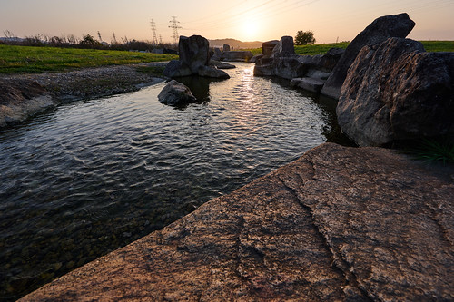 nature river park landscape sunset fuchu tokyo japan 自然 川 公園 風景 日暮れ 府中 東京 日本