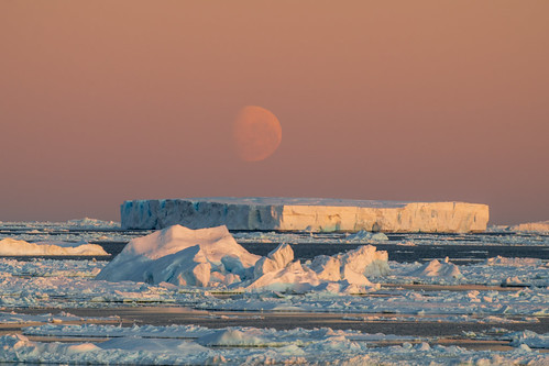 Tabular Iceberg Moonrise