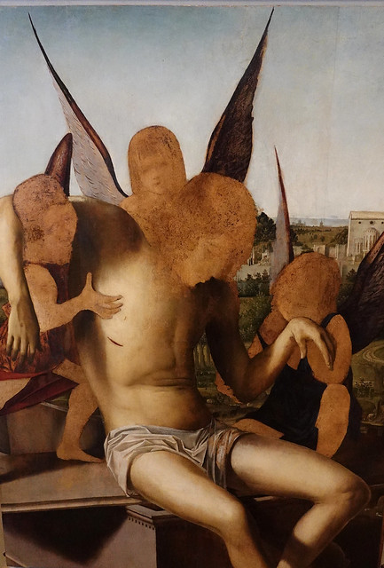 Antonello de Messine, Pièta avec trois anges