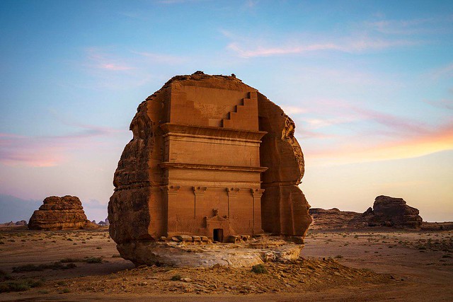 Ruinas de Hegra, la ciudad nabatea de Arabia Saudí