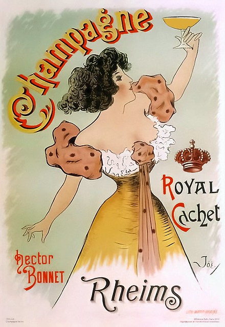 JOËY. Champagne Royal Cachet, Hector Bonnet, Rheims, c. 1890s.