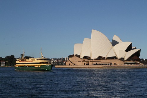 Manly ferry 'Collaroy' passes the Sydney Opera House