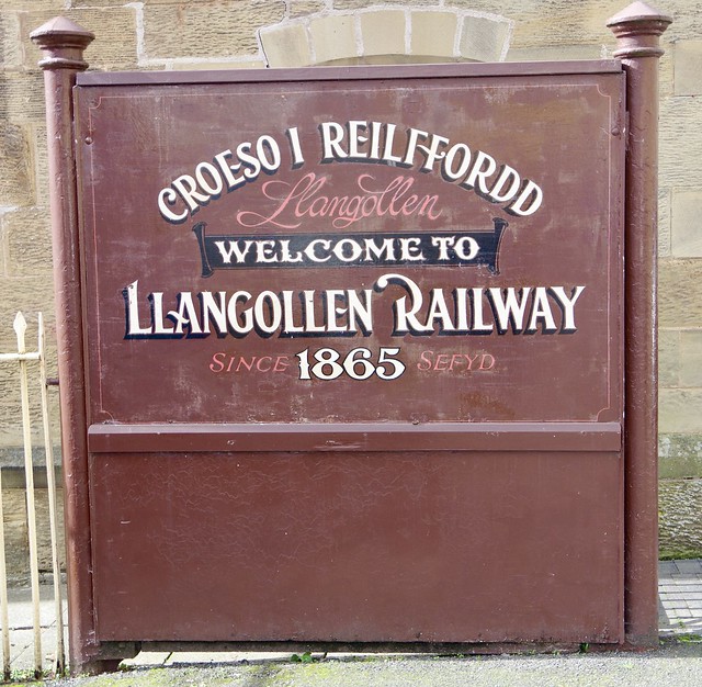 Sign Outside Llangollen Station