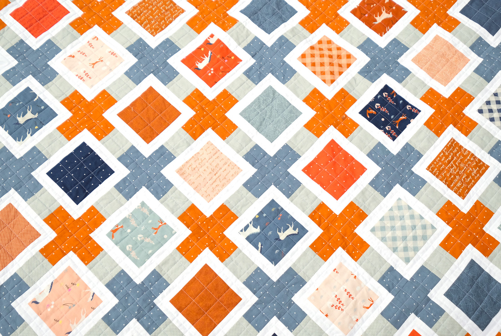 The Olivia Quilt in Meander - Kitchen Table Quilting