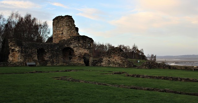 Castell y Fflint-Flint Castle, Flint, Flintshire, Wales.