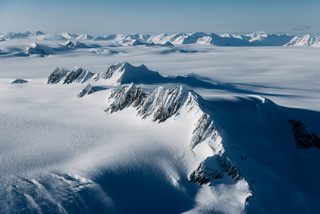 Harding Icefield Mountain Ridges - Kenai Peninsula Alaska Aerial Photography