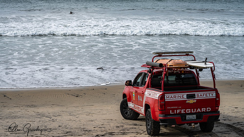 Lifeguard Marine Rescue by Alan Greenberg Photography, beach sand ocean california water sea sunset sky waves lifeguard rescue