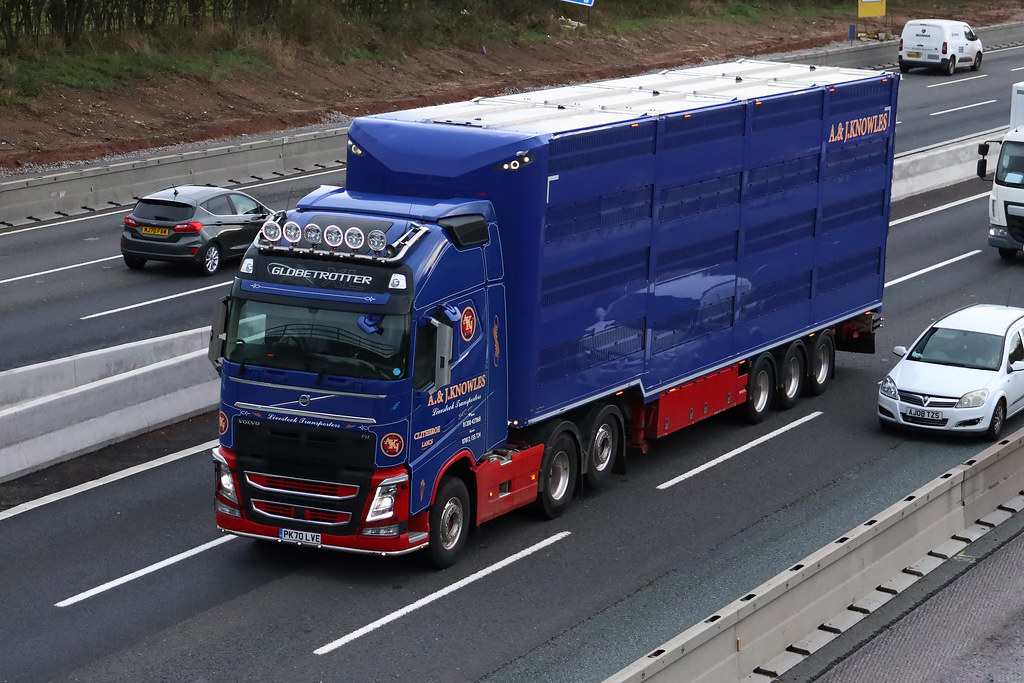 A&J Knowles Volvo FH | PK70LVE M6 Wigan jct 25 | Grimmys Truck Photos ...