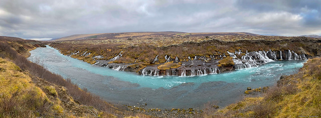 Hraunfossar (Lava) Waterfalls - Iceland
