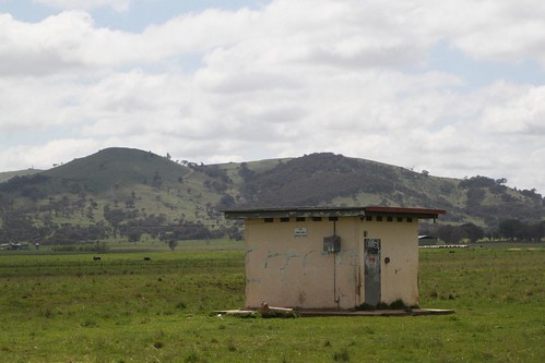 PMG repeater hut beside the Barton Highway at Wallaroo, NSW