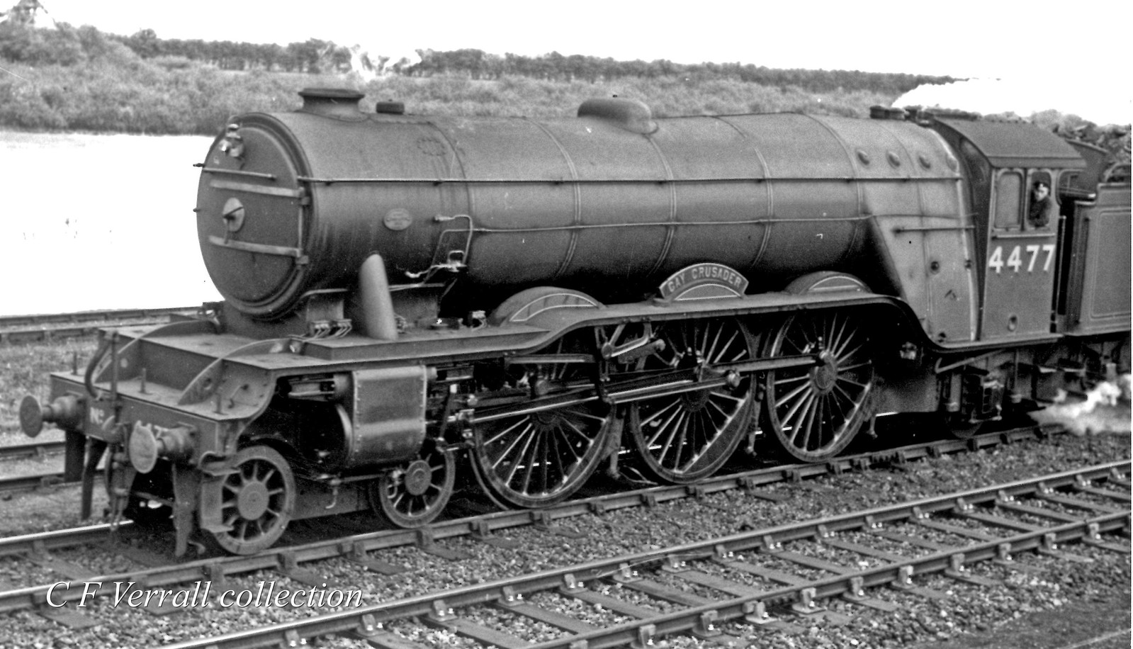LNER 4477 GAY CRUSADER at an unknown location | Taken from a… | Flickr