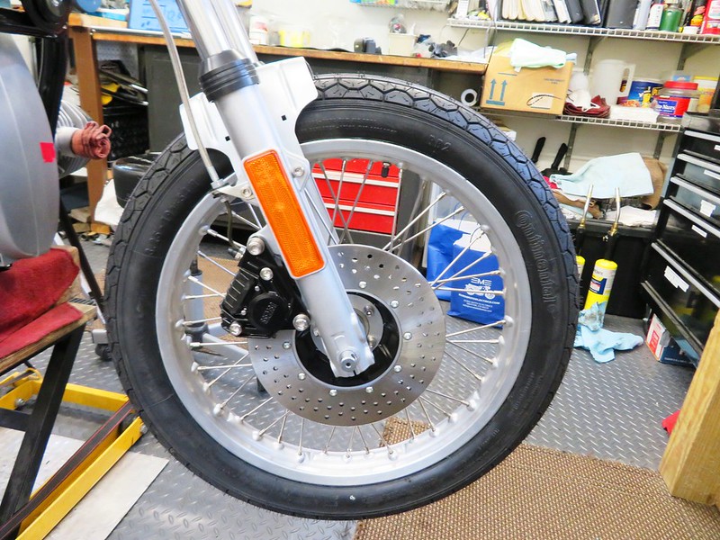 Front Wheel Mounted So I Can Bleed The Front Brake