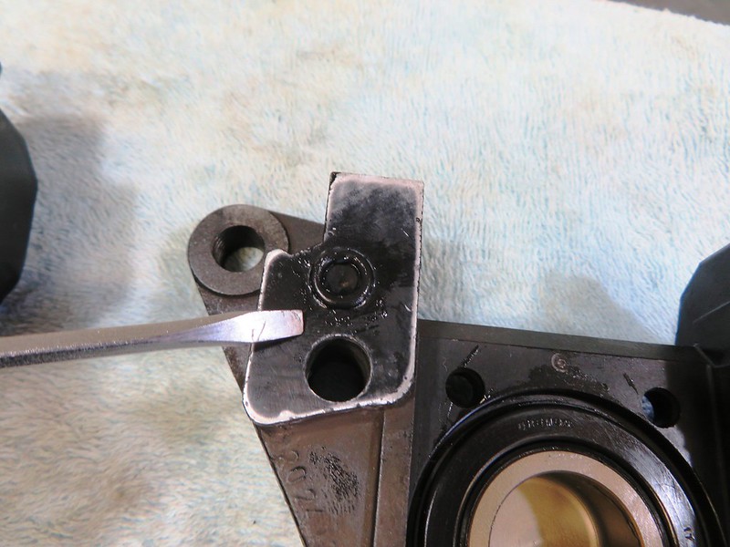 Brake Fluid Passage O-ring With Caliper Grease Installed In Hole