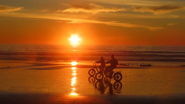 Beach bike sunset, California Dreaming