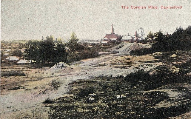 The Cornish Mine at Daylesford, Victoria - very early 1900s