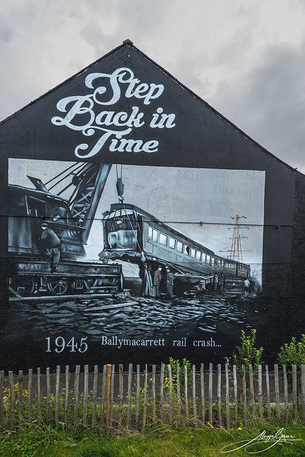 Step Back In Time mural at Dee Street, East Belfast
