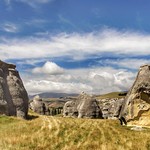A limestone  landscape. Limestone is one of the most common sedimentary rocks found in New Zealand. Eye-catching features such as caves, sinkholes and spectacular skyline landscapes are often associated with limestone formations. These landforms have developed through the interaction of rocks, water and climate.