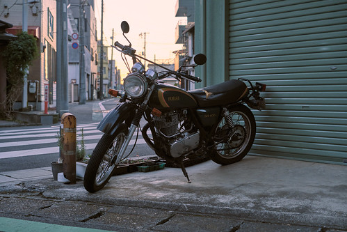 japan motorcycle yamaha sr400 street mishima sunset urban 三島市 日本