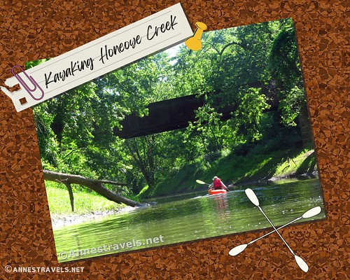 Kayaking on Honeoye Creek, New York
