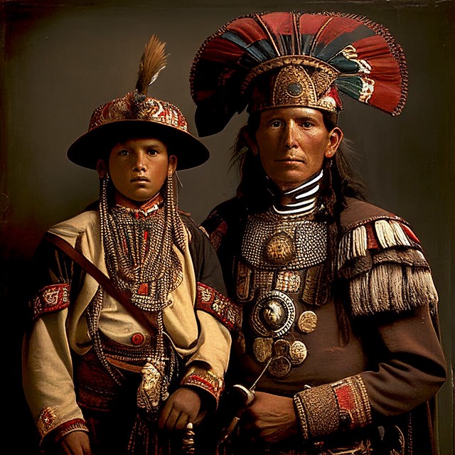 Inca Father and Son