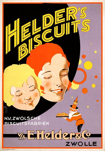 JANSMA, Jacob. Helder's Biscuits, N. V. Zwolsche Biscuitsfabriek, c. 1920s