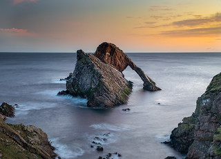 Sunrise @ Bow Fiddle Rock, Portknockie, North East Scotland coast.