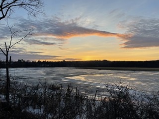 Sunset over Horseshoe Pond
