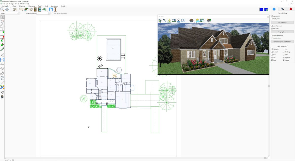 Working with Avanquest Architect 3D Landscape Design 20.0.0.1030 full