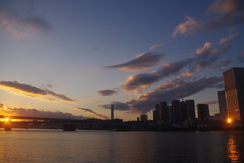 japan tokyo sunset dusk sun light urban city japon view cityscape