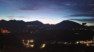 The twilight over my mountains