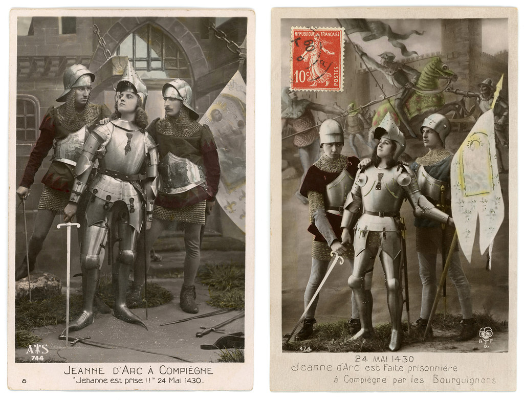 23-Postcards-Jeanne d'Arc capturée à Compiègne