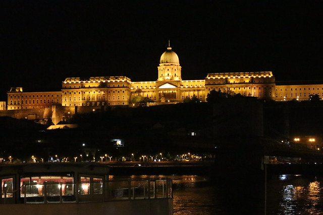 Budapest: Budavári Palota from across the Danube