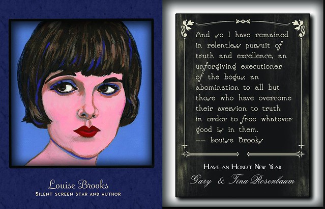 Louise Brooks Holiday Card by Tina