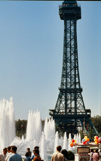Torre de Eiffel en King's Dominion en el 1977