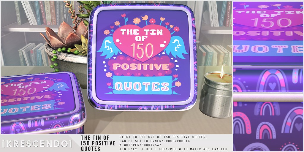 [Kres] The tin of 150 positive quotes