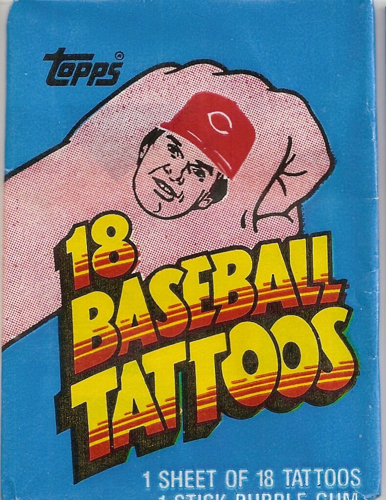 1986 Topps Tattoo Wrapper - Rose, Pete