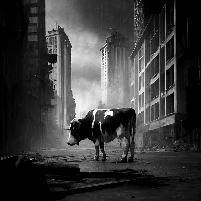 Après la guerre, seule resta une vache