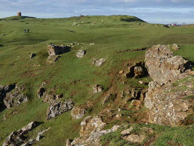 Remains of Ironstone Quarry, Burton Dassett Hills, Warwickshire, 2 January 2023
