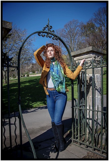 Lydia modelling in The Arboretum, Lincoln, UK.
