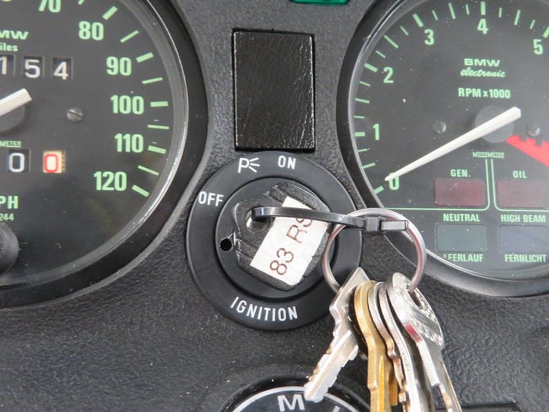 Pointer Of Fold Over Key Points To Correct Label When Ignition Switch Is In OFF Position