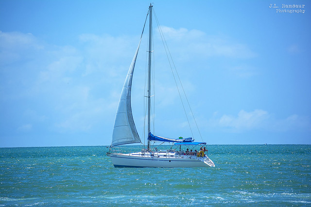 Sailing in the Gulf - Clearwater Beach, Florida