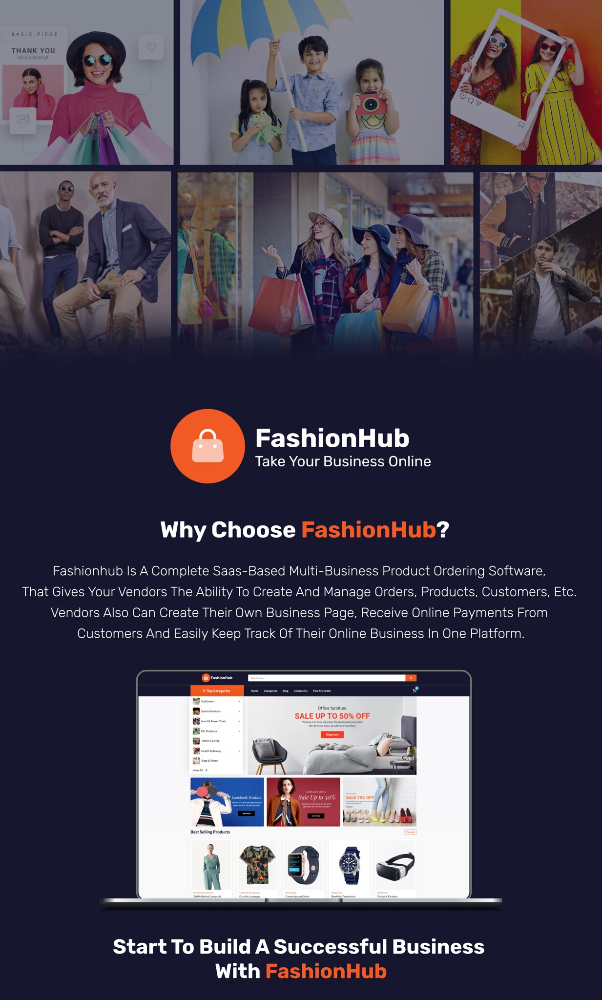 FashionHub SaaS - Multi Vendor SaaS eCommerce Business Website Builder SaaS - 2