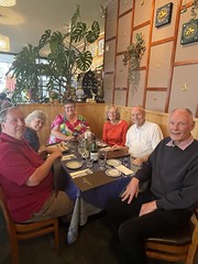 Peter Lynn, Jane Robin, Ian, & Gary at Thai Delight, Taupo, 2 Jan 2023.