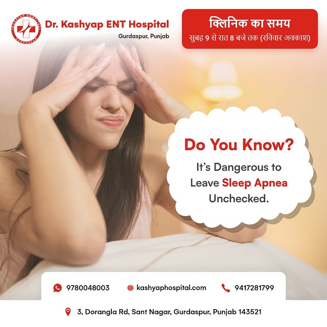 Sleep Apnea Treatment in Gurdaspur - Kashyap ENT Hospital