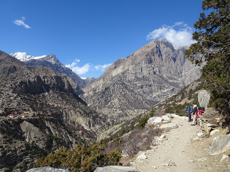 Val and Krishna, on the trail from Meta to Upper Chyakhu