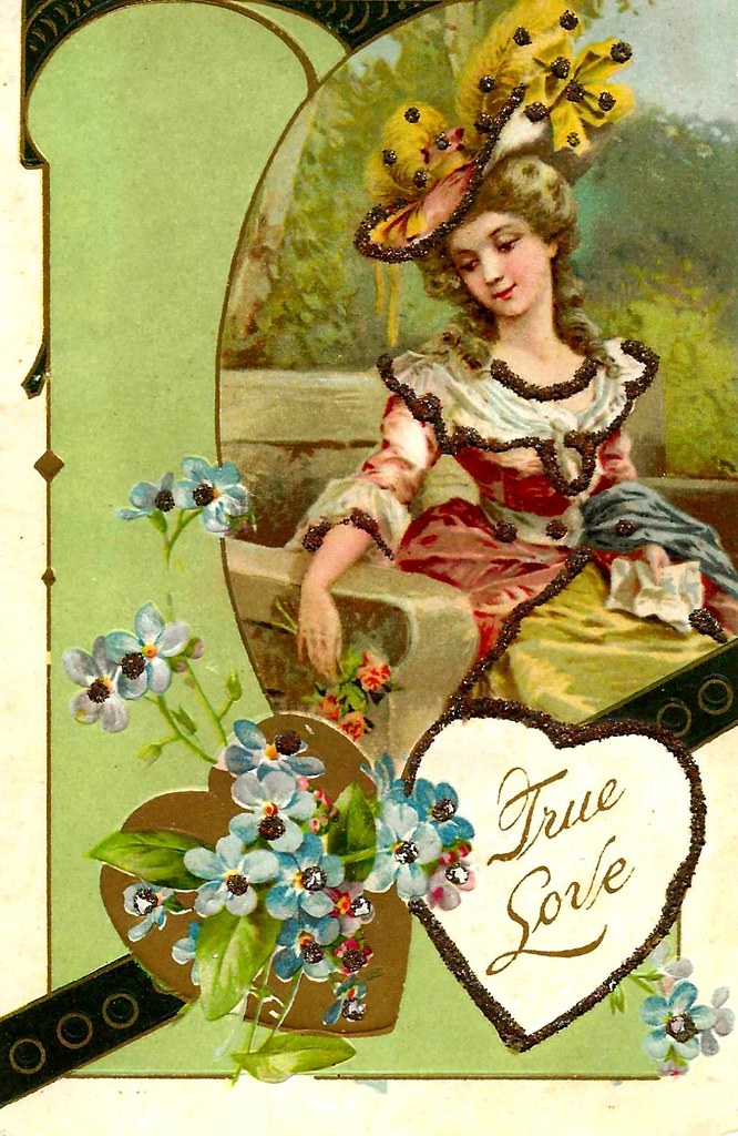 Vintage Valentine Postcard Collection - True Love, V.G. Chapaman, Importer & Publisher, Chanute, Kansas, Circa 1910